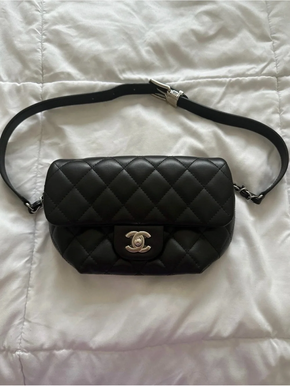 Chanel flap crossbody waist bag